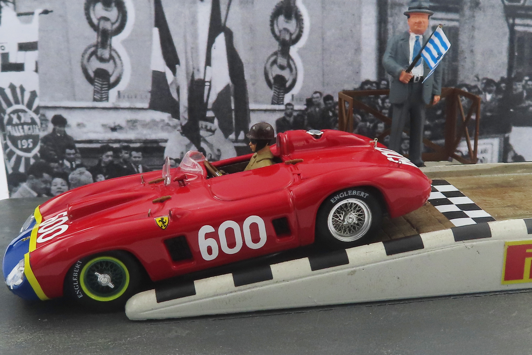 ART MODEL 1/43 フェラーリ 290 MM ミッレミリア 1956 #600 Juan Manuel Fangio ＊スタートインはレジン製