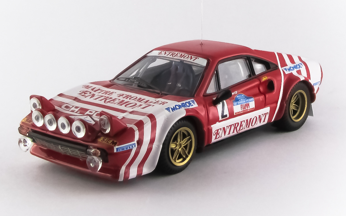 BEST MODEL 1/43 フェラーリ 308GTB Gr.4 1981 タルガフローリオ#2 Andruet/Tilber 優勝