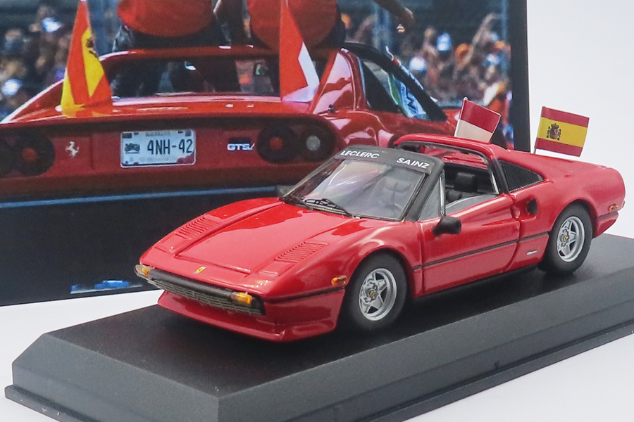 BEST MODEL 1/43 フェラーリ 308 GTS メキシコGP ドライバーズパレード 2022 Leclerc / Sainz