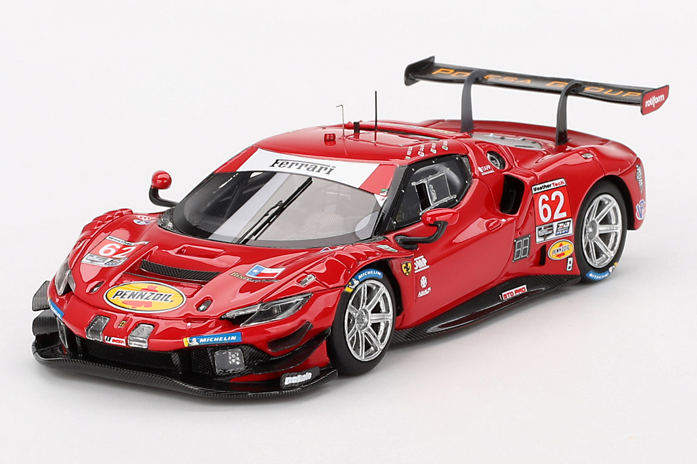 1/43 フェラーリ 296 GT3 IMSA デイトナ24時間 2023 #62 Risi Competizione