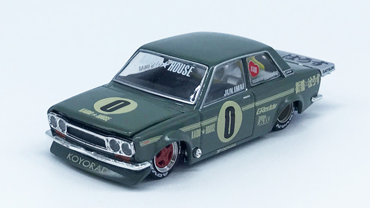 MINI GT 1/64 ダットサン 510 プロストリート OG グリーン KAIDO HOUSE(左ハンドル)