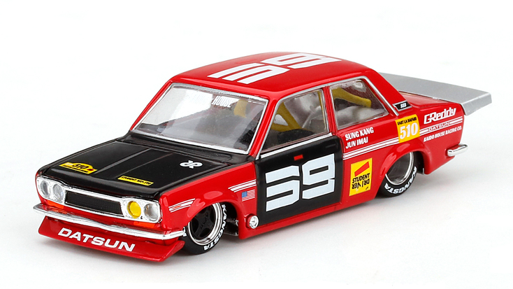 MINI GT 1/64 ダットサン 510 プロストリート SK510 レッド KAIDO HOUSE(左ハンドル)