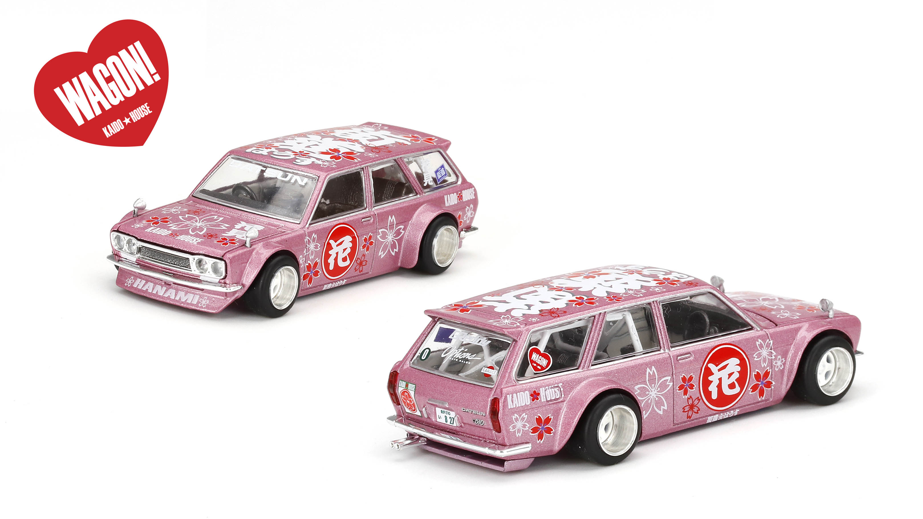 MINI GT 1/64 ダットサン KAIDO 510 ワゴン Hanami V1(右ハンドル)