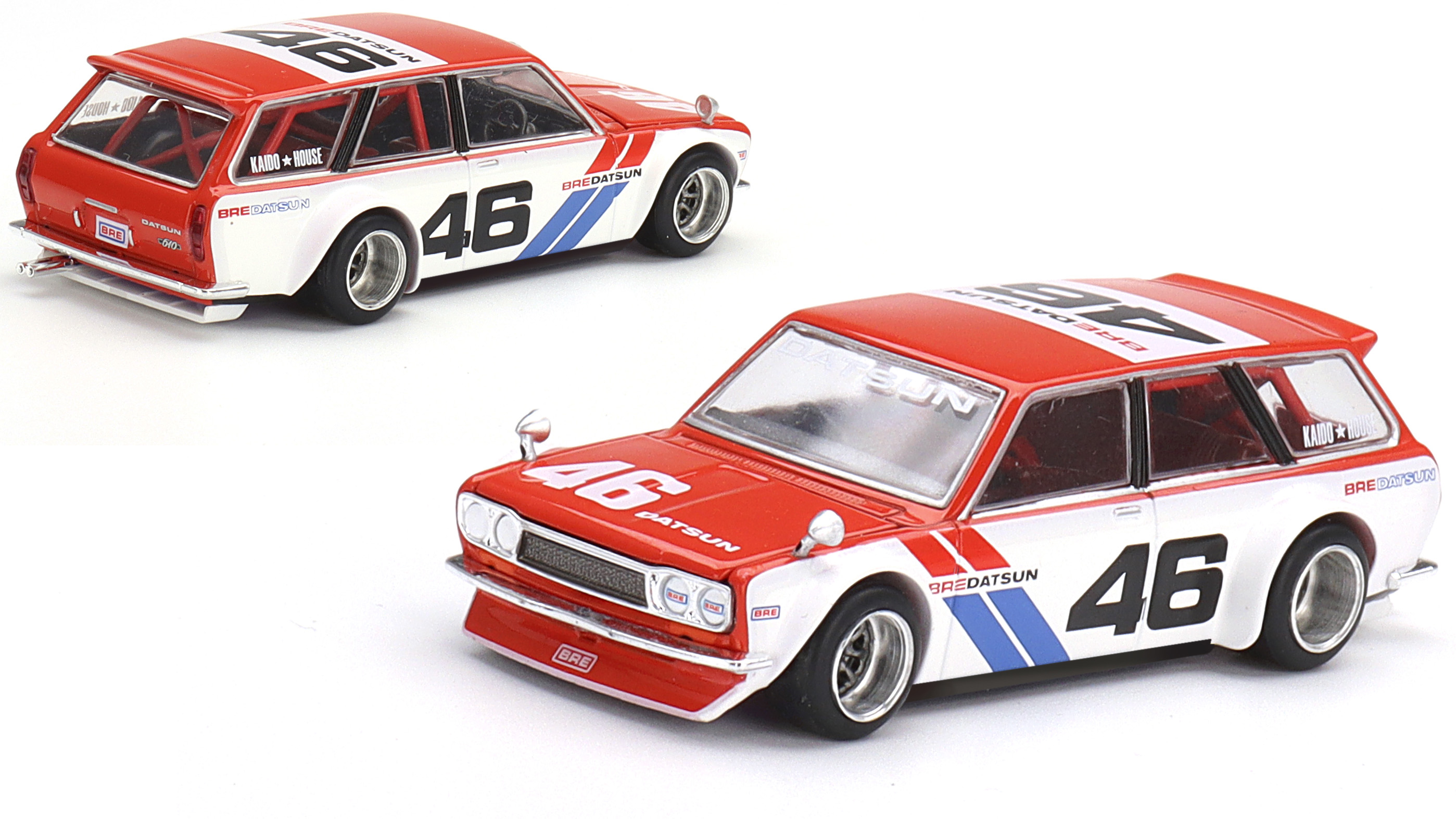 MINI GT 1/64 ダットサン KAIDO 510 ワゴン BRE V1(右ハンドル)