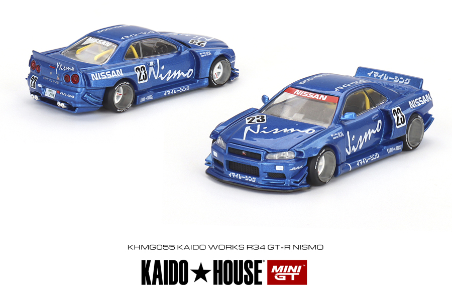 MINI GT 1/64 Nissan スカイライン GT-R R34 Kaido Works V3(右ハンドル)
