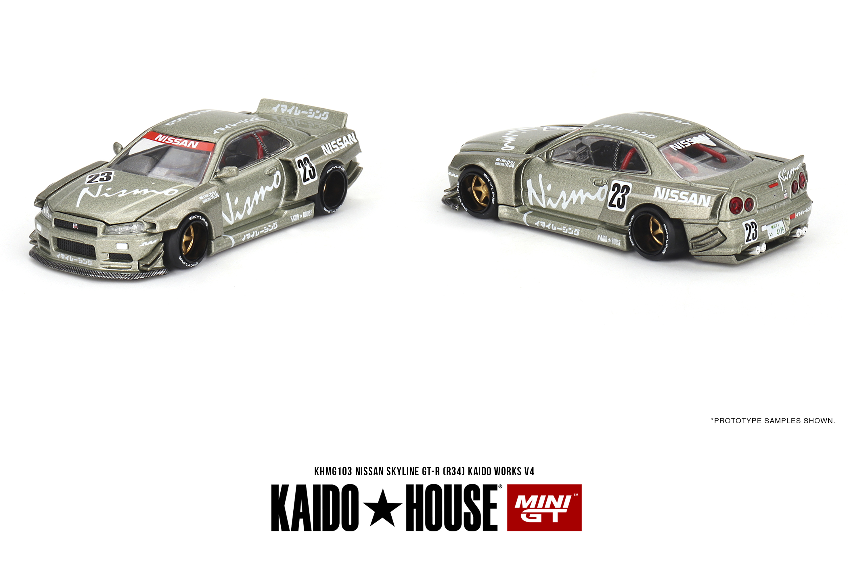 MINI GT 1/64 Nissan スカイライン GT-R R34 Kaido Works V4(右ハンドル)