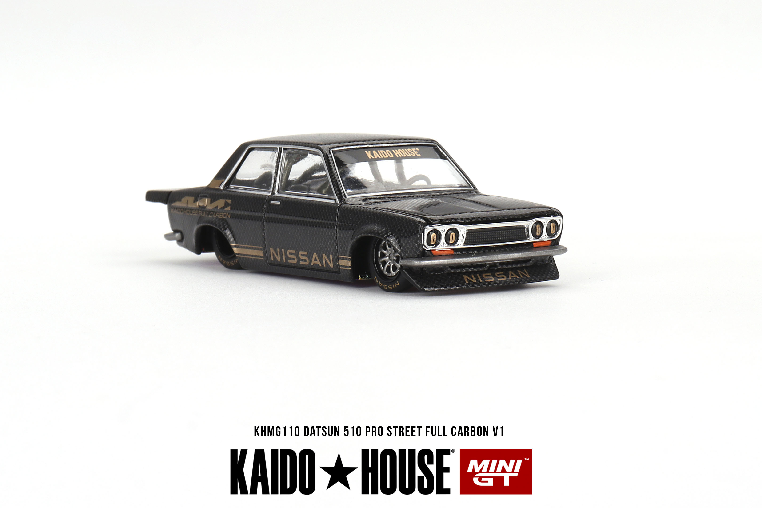 MINI GT 1/64 ダットサン KAIDO 510 プロストリート フルカーボン V1(左ハンドル)