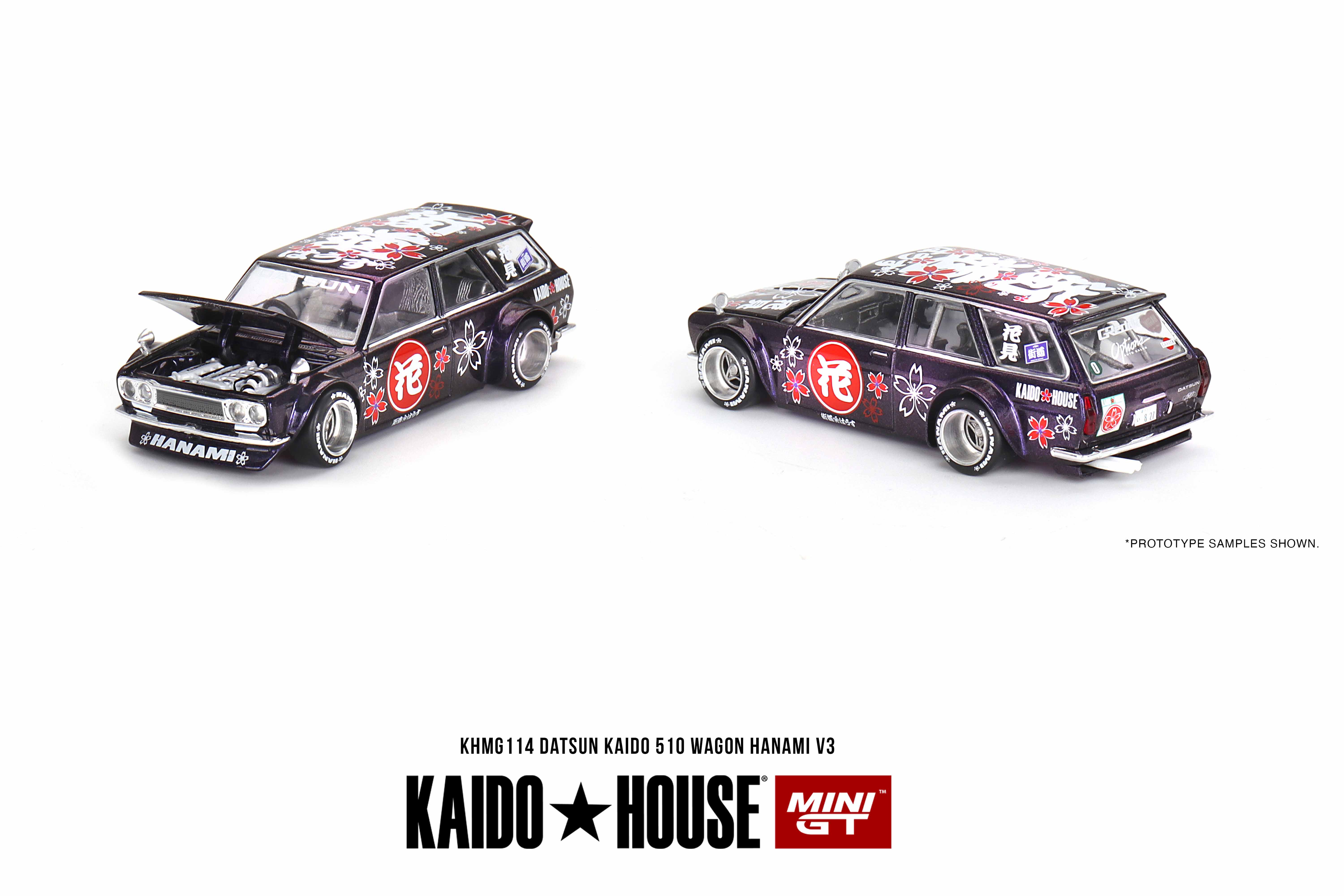 MINI GT 1/64 ダットサン KAIDO 510 ワゴン Hanami V3(右ハンドル)