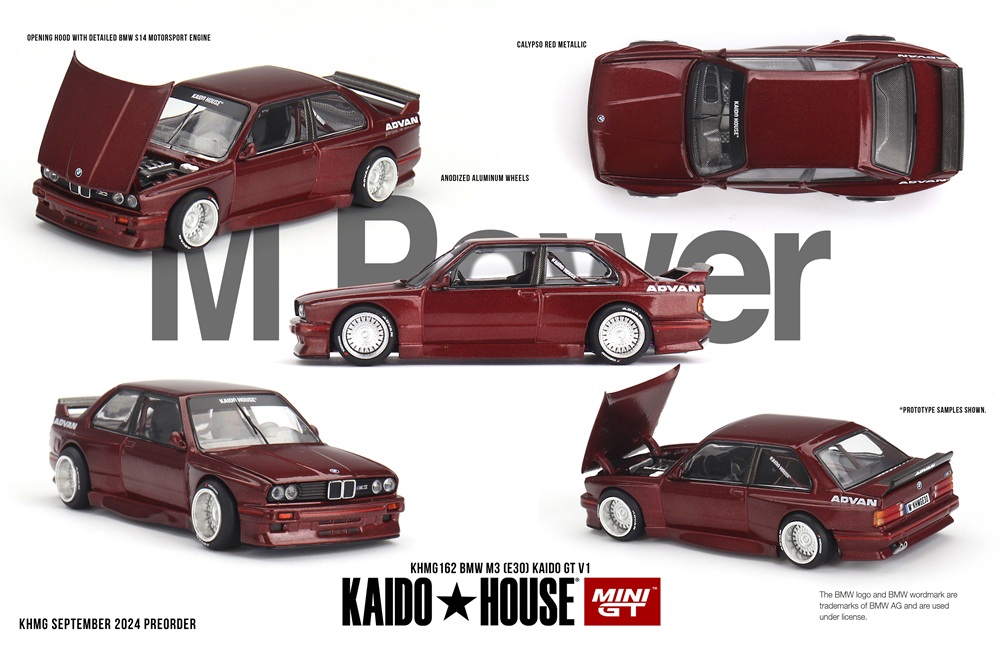 MINI GT 1/64 BMW M3 (E30) Kaido GT V1(左ハンドル)