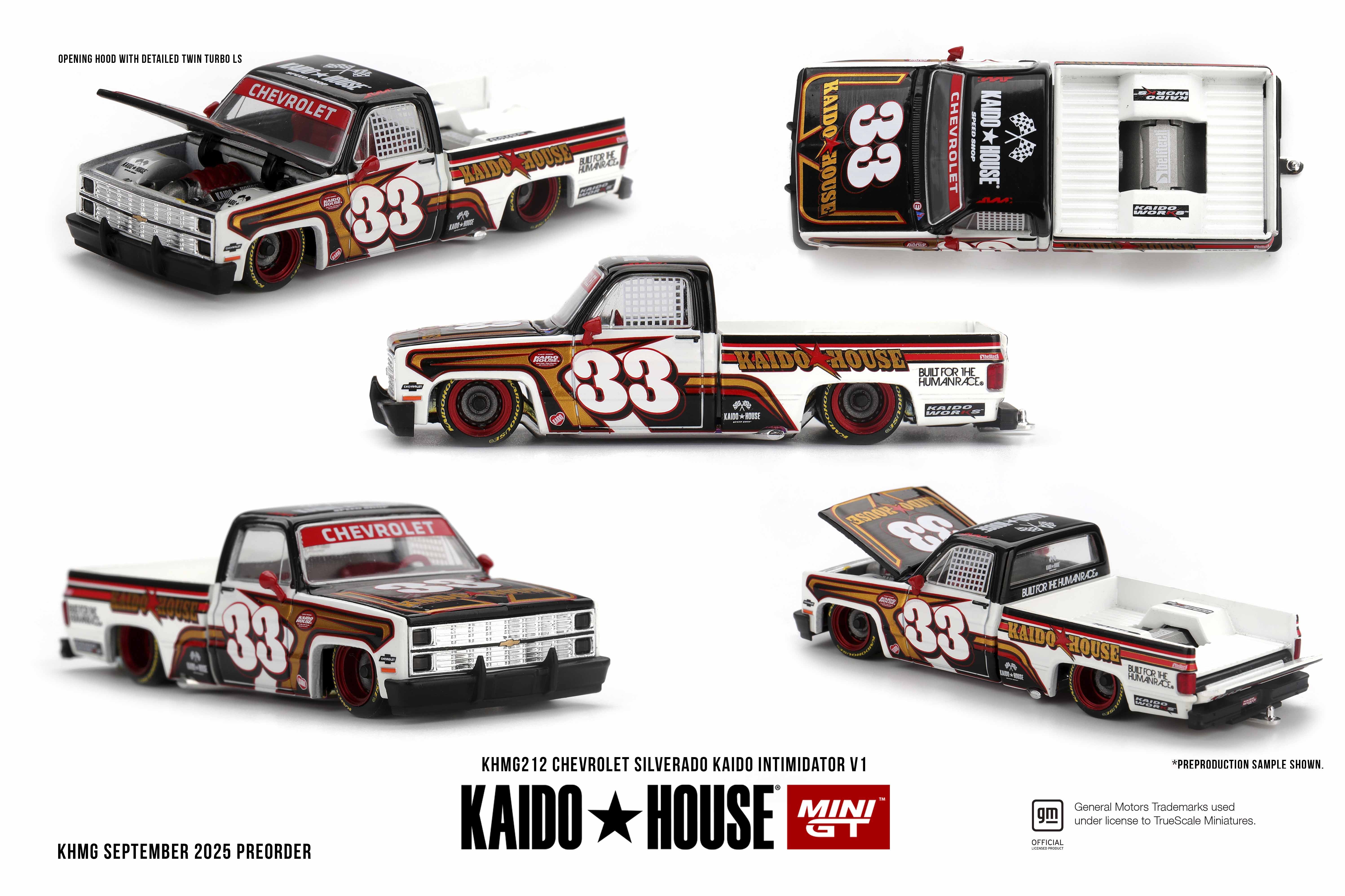 MINI GT 1/64 シボレー シルバラード KAIDO Intimidator V1(左ハンドル)