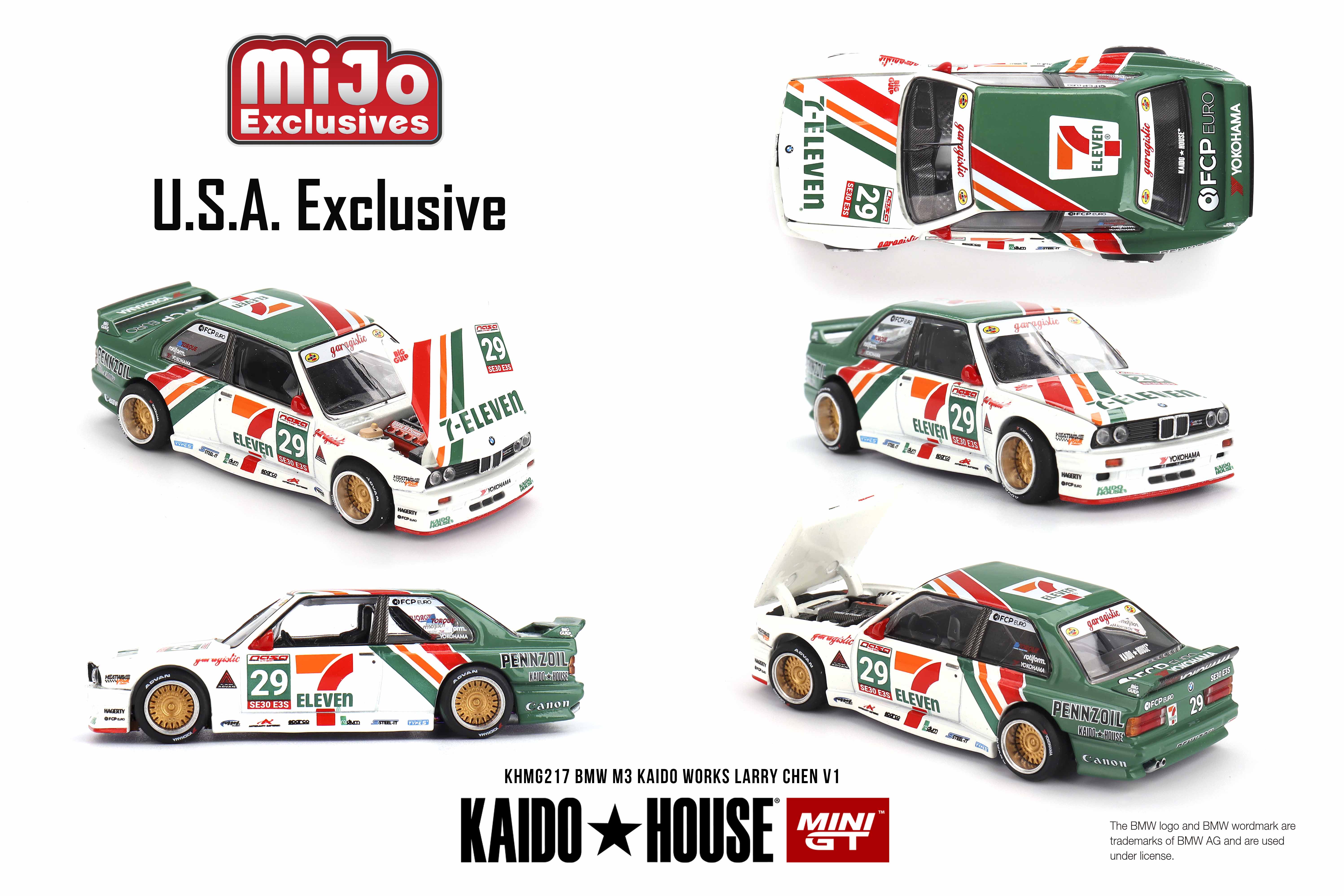 MINI GT 1/64 BMW M3 KAIDO WORKS Larry Chen V1(左ハンドル) 北米限定