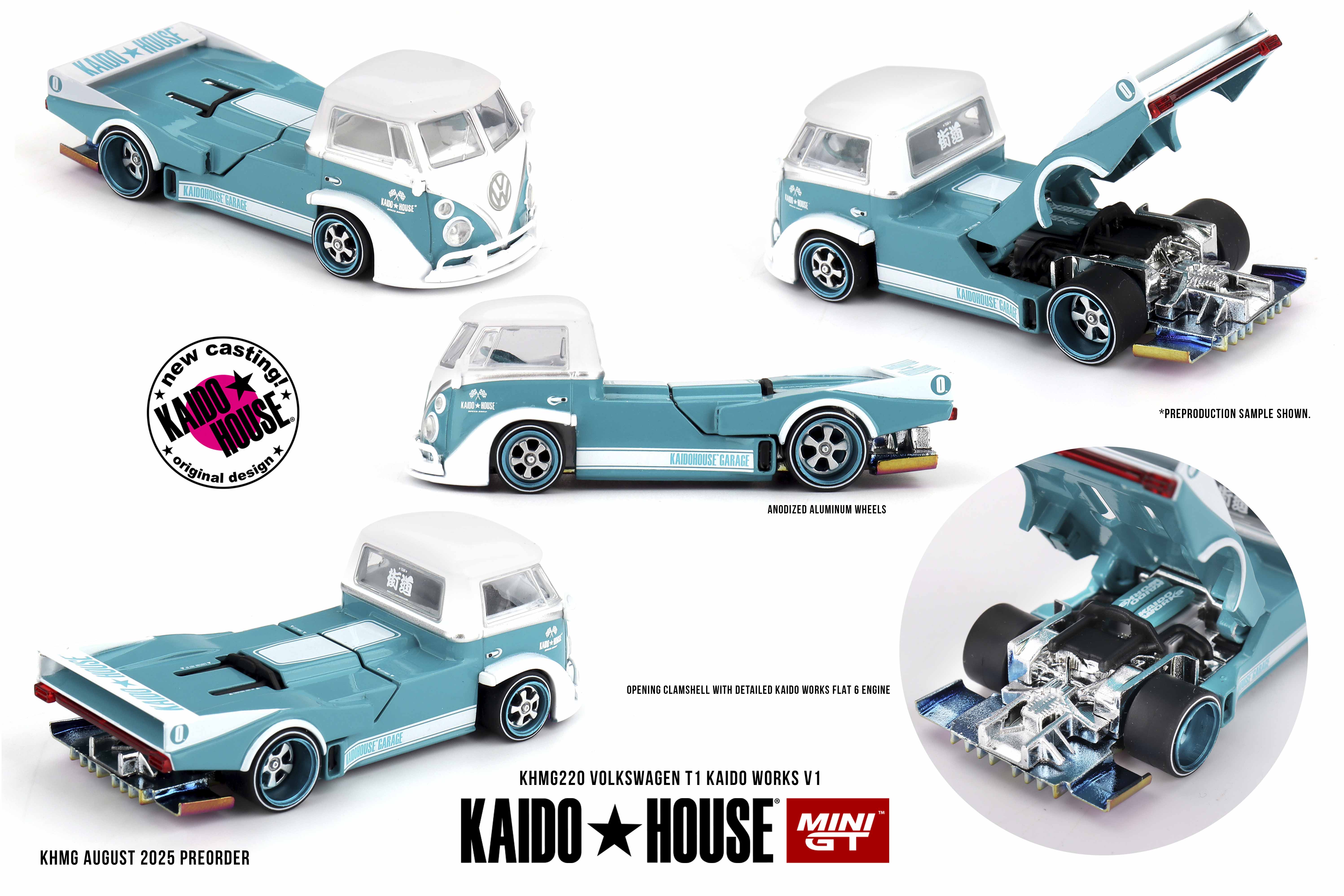 MINI GT 1/64 フォルクスワーゲン T1 KAIDO WORKS V1(左ハンドル)