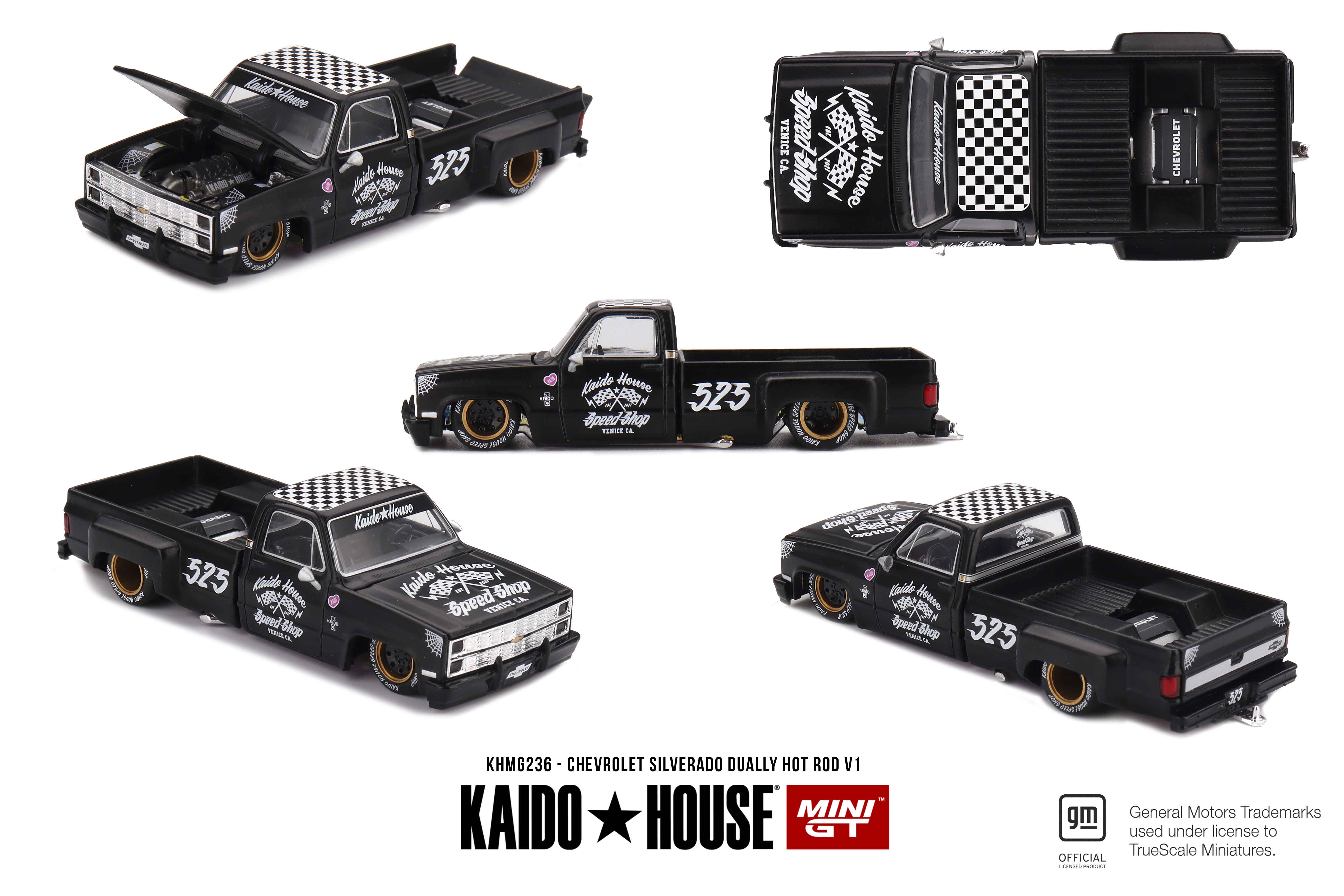 MINI GT 1/64 シボレー シルバラード Dually Hot Rod V1(左ハンドル)