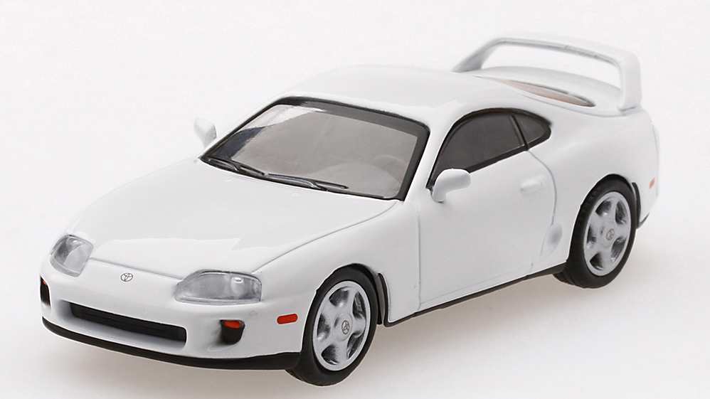 MINI GT 1/64 Toyota スープラ(JZA80) スーパーホワイト(左ハンドル）