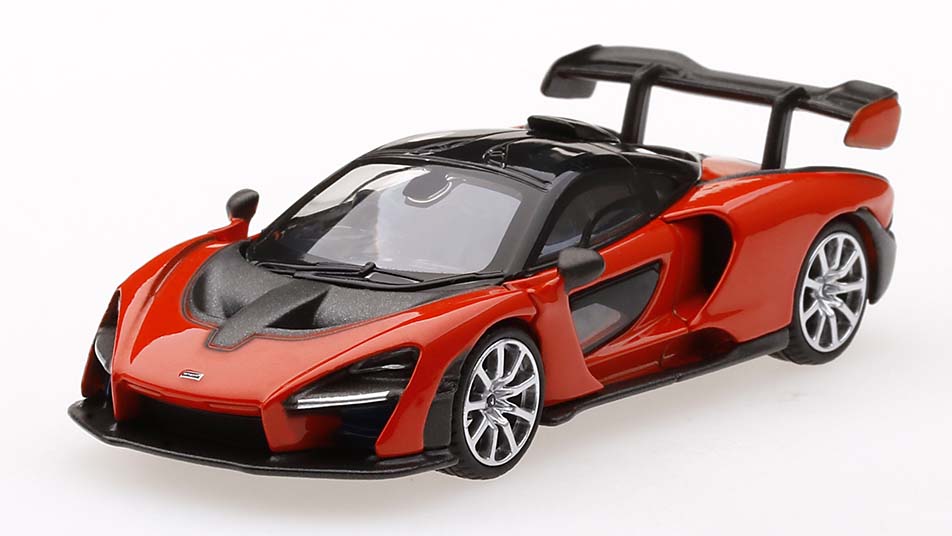 MINI GT 1/64 マクラーレン セナ ミラオレンジ (右ハンドル）