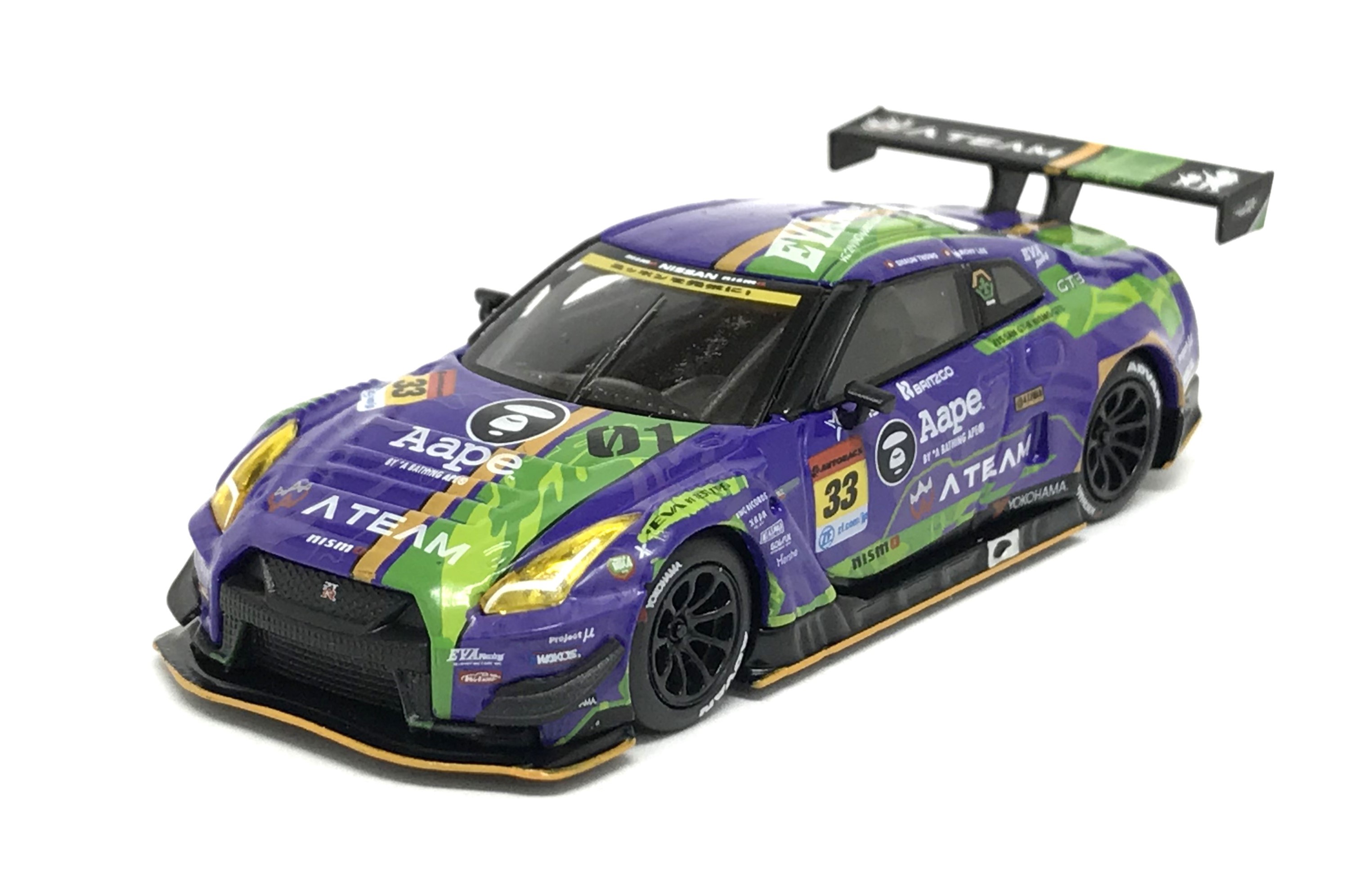 MINI GT 1/64 エヴァ RT TEST TYPE-01 X Works GT-R #33 SUPER GT GT300 2019