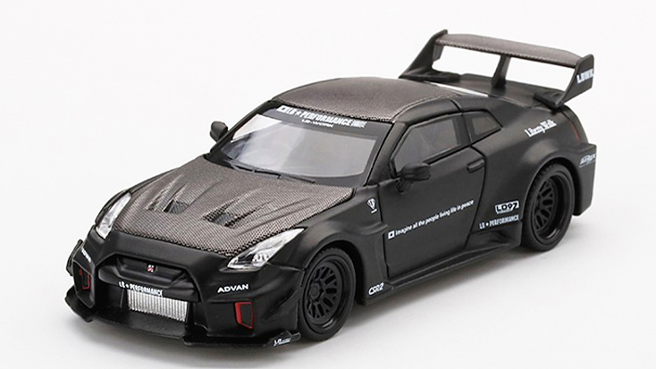 MINI GT 1/64 LB-Silhouette WORKS GT Nissan 35GT-RR バージョン1 マットブラック(右ハンドル)中国限定