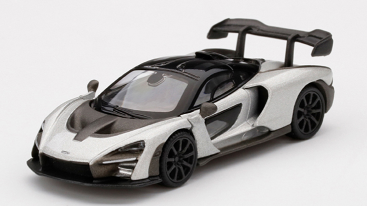 MINI GT 1/64 マクラーレン セナ シルバー(左ハンドル)