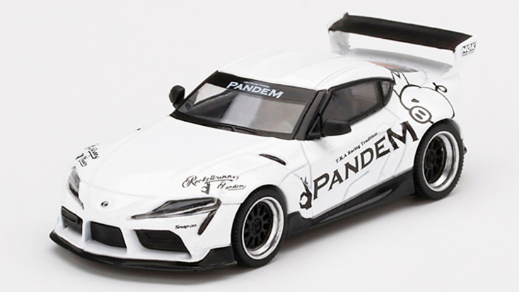 MINI GT 1/64 Pandem Toyota GR スープラ V1.0 ホワイト(左ハンドル)