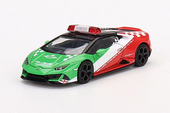 MINI GT 1/64 ランボルギーニ ウラカン EVO ボローニャ空港 2020 フォローミーカー(左ハンドル)