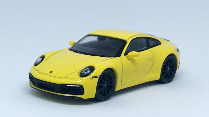 MINI GT 1/64 ポルシェ 911(992) カレラ 4S レーシングイエロー(左ハンドル)