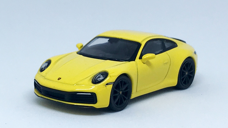 MINI GT 1/64 ポルシェ 911(992) カレラ 4S レーシングイエロー(右ハンドル)