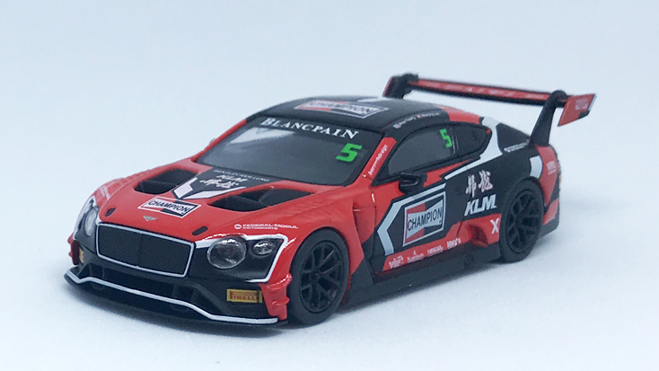 MINI GT 1/64 ベントレー コンチネンタル GT3 CHAMPION ブランパンGT・アジア 2018 #5(右ハンドル)