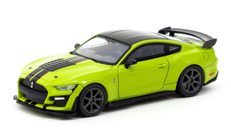 MINI GT 1/64 フォード マスタング シェルビー GT500 グラバーライム Tarmac Works Shmee 150(左ハンドル)