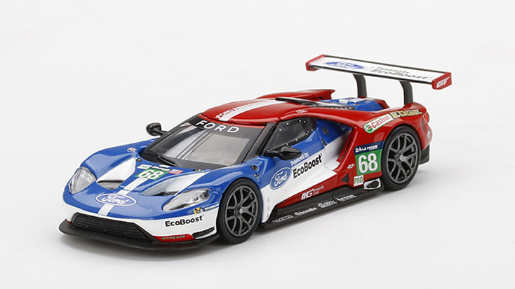MINI GT 1/64 フォード GT LMGTE PRO ル・マン24時間 2016 クラス優勝車 #68 フォードチップガナッシチームUSA(左ハンドル)