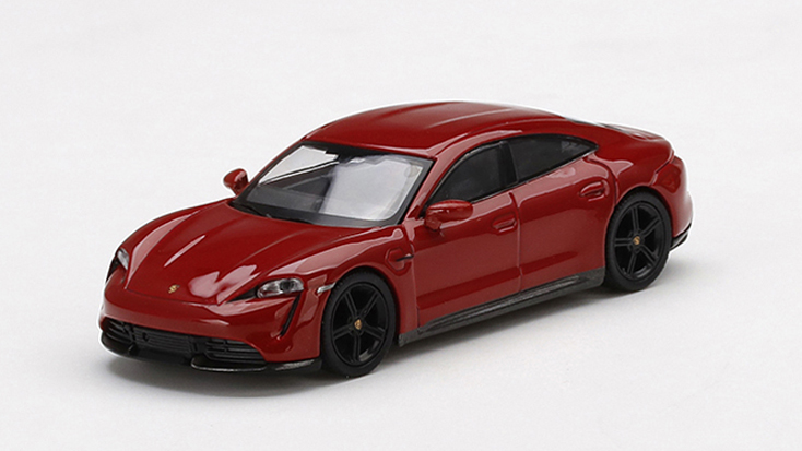 MINI GT 1/64 ポルシェ タイカン ターボ S カーマインレッド(右ハンドル)
