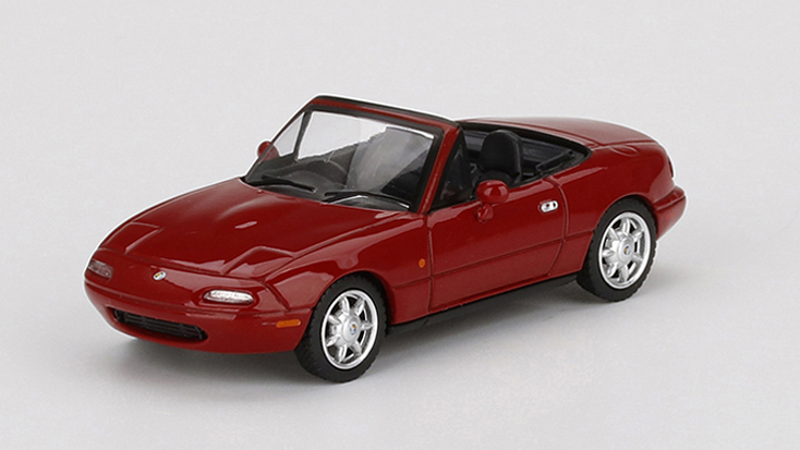 MINI GT 1/64 ユーノス・ロードスター クラシックレッド(右ハンドル)