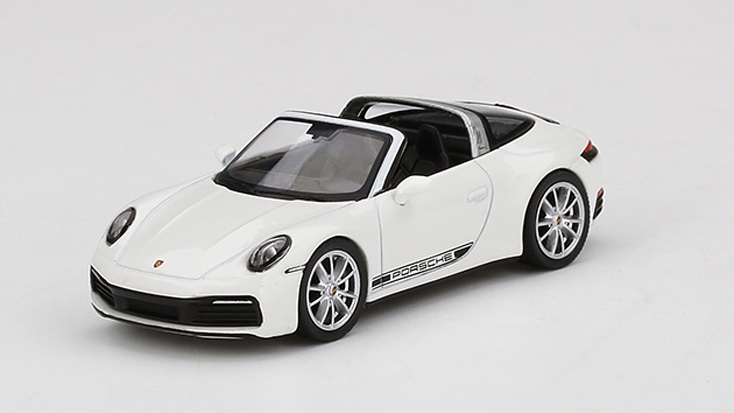 MINI GT 1/64 ポルシェ 911 タルガ 4S ホワイト(右ハンドル)