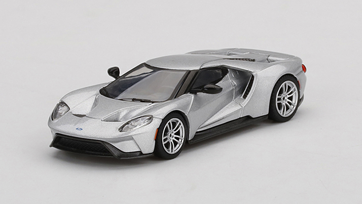 MINI GT 1/64 フォード GT インゴットシルバー(左ハンドル)