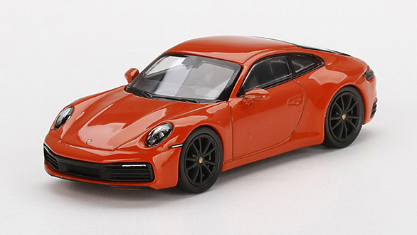 MINI GT 1/64 ポルシェ 911(992) カレラ 4S ラヴァオレンジ(右ハンドル)