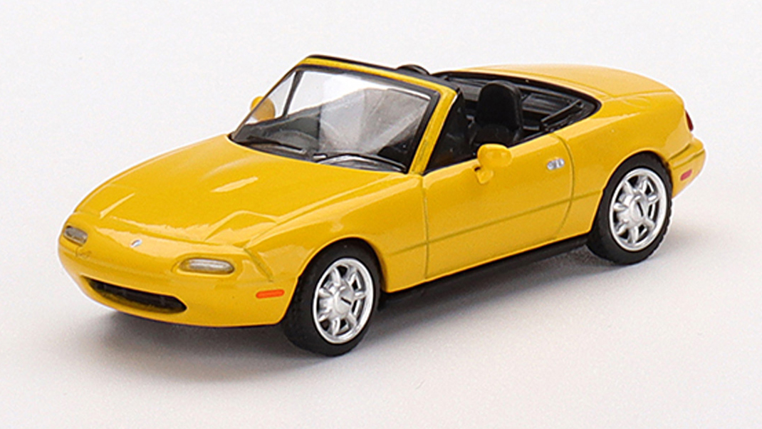 MINI GT 1/64 ユーノス・ロードスター サンバーストイエロー(右ハンドル)