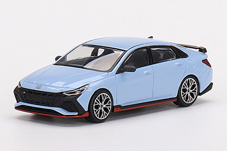 MINI GT 1/64 Hyundai エラントラ N パフォーマンスブルー(左ハンドル)