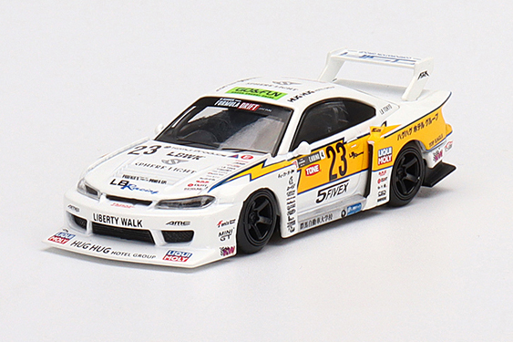 MINI GT 1/64 LB-Super Silhouette Nissan S15 シルビア フォーミュラ・ドリフト ジャパン 2021 #23(右ハンドル)