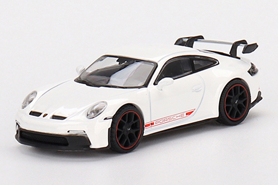 MINI GT 1/64 ポルシェ 911(992) GT3 ホワイト(左ハンドル)