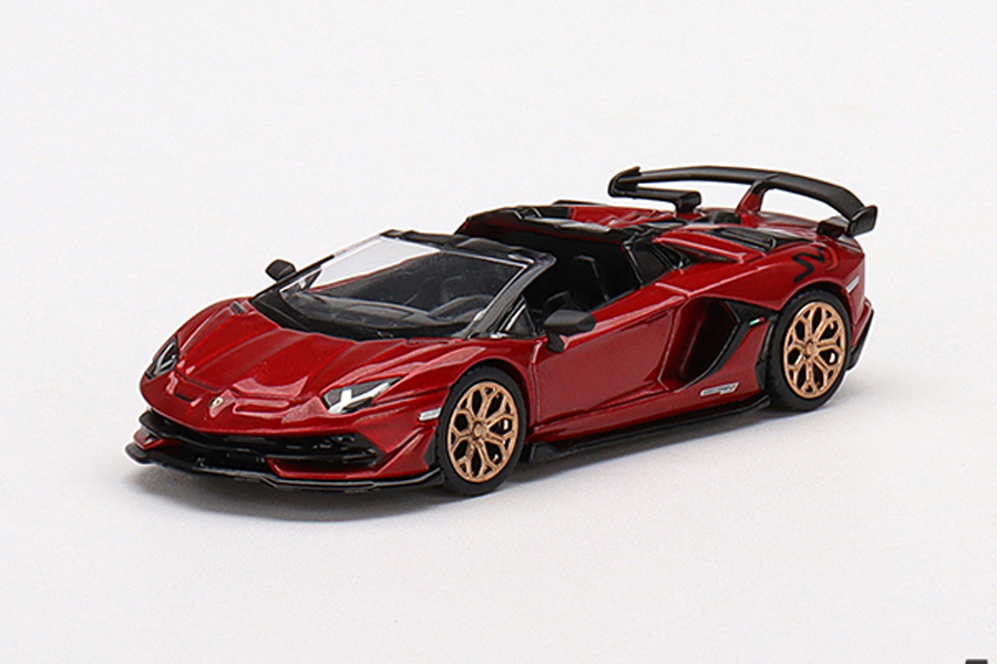 MINI GT 1/64 ランボルギーニ アヴェンタドール SVJ ロードスター Rosso Efesto(レッド)(左ハンドル)