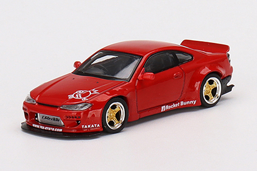 MINI GT 1/64 Rocket Bunny Nissan シルビア(S15) レッド(右ハンドル)