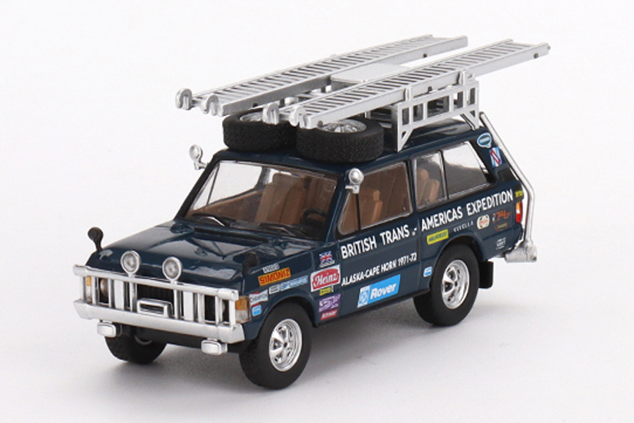 MINI GT 1/64 レンジ ローバー 1971 ブリティッシュ・トランス-アメリカ・エクスペディション VXC-868K(左ハンドル)