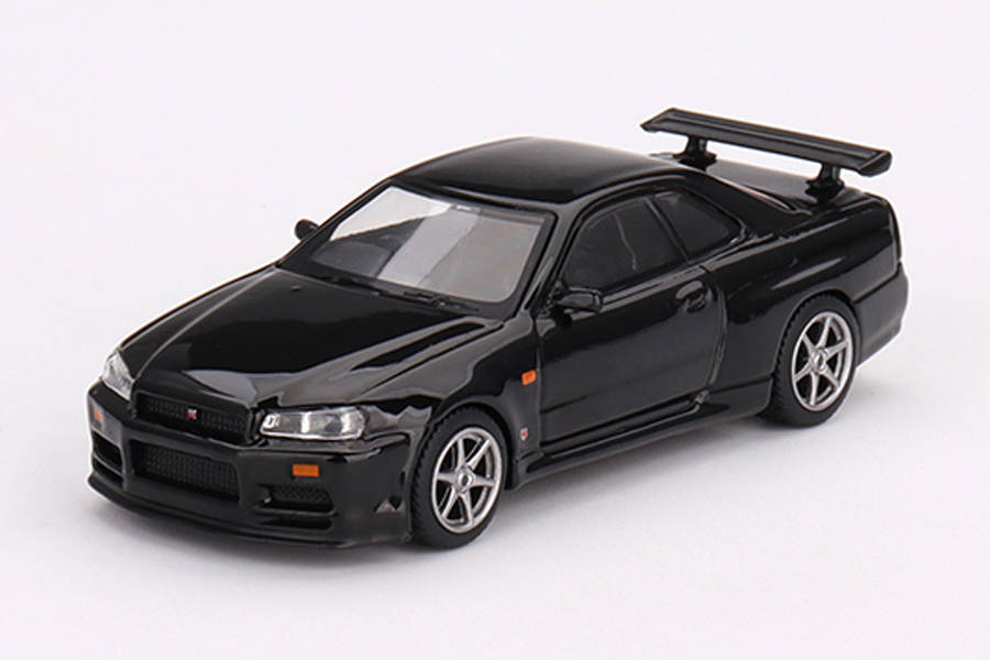 MINI GT 1/64 Nissan スカイライン GT-R R34 V-Spec(右ハンドル)