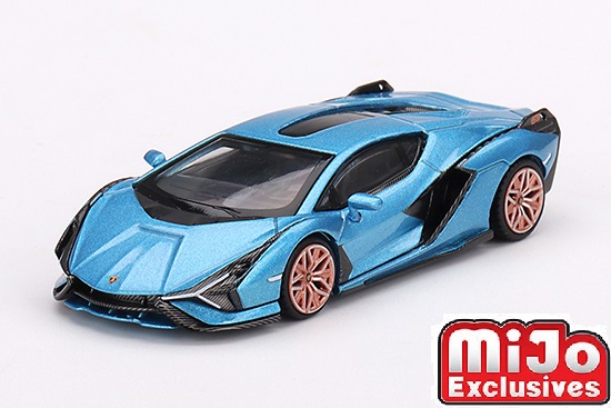MINI GT 1/64 ランボルギーニ シアン FKP 37 Blu Aegir(左ハンドル)