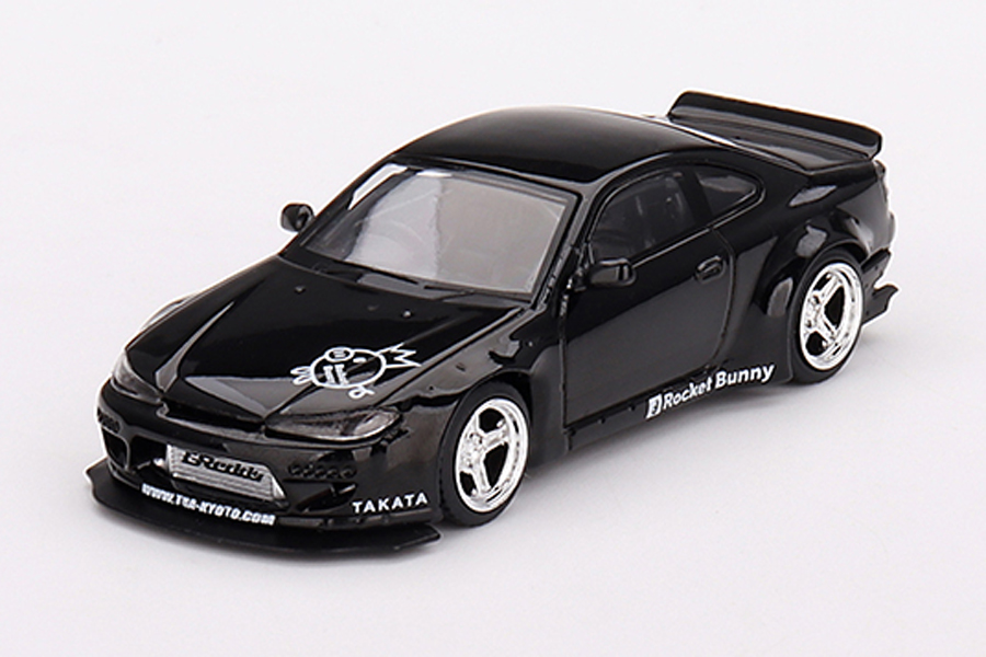 MINI GT 1/64 Rocket Bunny Nissan シルビア(S15) ブラックパール(右ハンドル)