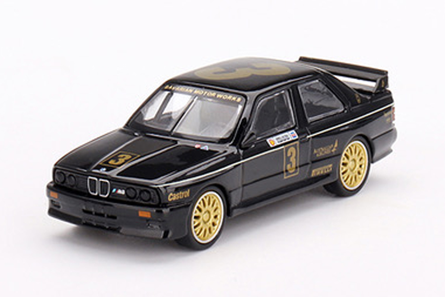 MINI GT 1/64 BMW M3 ATCC チャンピオンシップ 1987 優勝車 #3 JPS Team BMW(左ハンドル) オーストラリア限定
