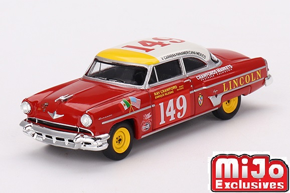 MINI GT 1/64 リンカーン カプリ カレラ・パナメリカーナ・クラス 1954 優勝車 #149(左ハンドル)