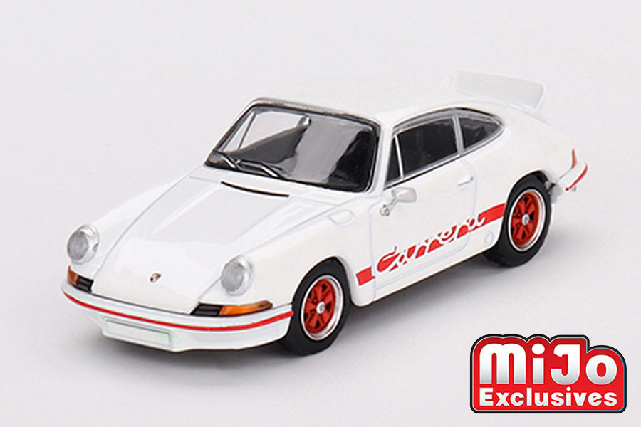 MINI GT 1/64 ポルシェ 911 カレラ RS 2.7 グランプリ・ホワイト/レッドリバリー(左ハンドル)