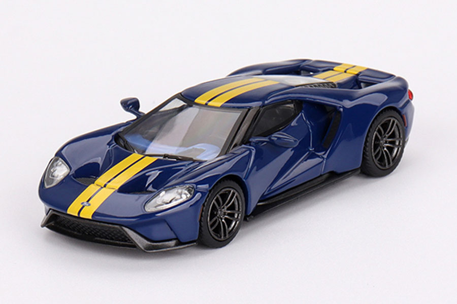 MINI GT 1/64 フォード GT スノコブルー(左ハンドル)