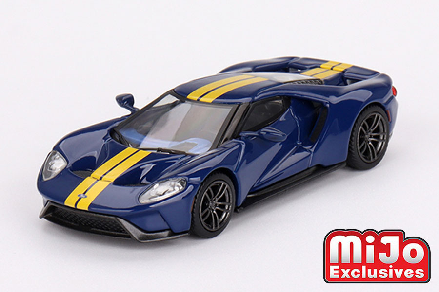 MINI GT 1/64 フォード GT スノコブルー(左ハンドル)