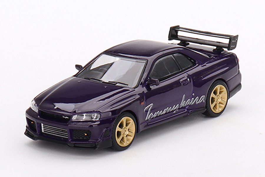 MINI GT 1/64 Nissan スカイライン GT-R R34 トミーカイラ R-z ミッドナイトパープル(右ハンドル)